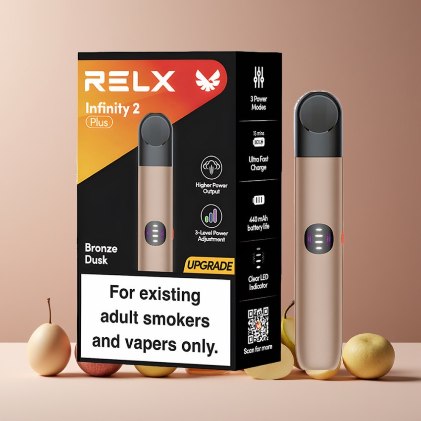 RELX Infinity 2 Plus 600 puffs 10W magyar nagykereskedés Bronz Alkony