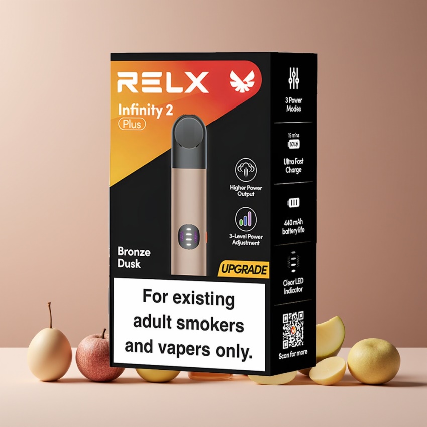 RELX Infinity 2 Plus 600 puffs 10W magyar nagykereskedés Bronz Alkony
