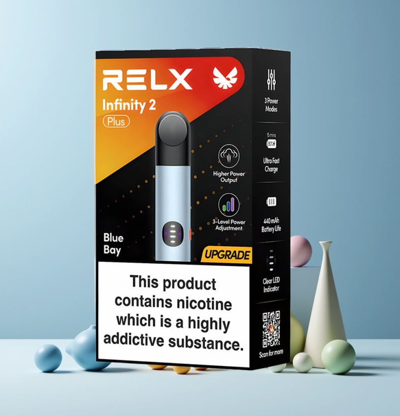 RELX Infinity 2 Plus 600 puffs magyar nagykereskedés Kék-öböl 10W