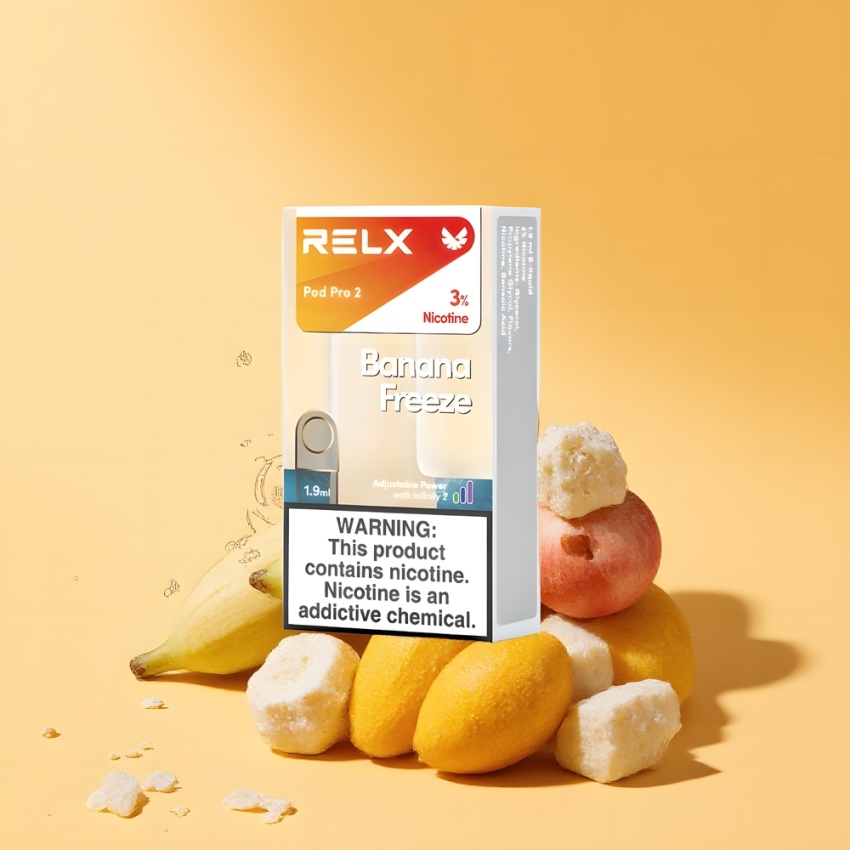 Relx Pod Pro 2 magyar nagykereskedés 600 Puffs 1.9ml Banán Fagy