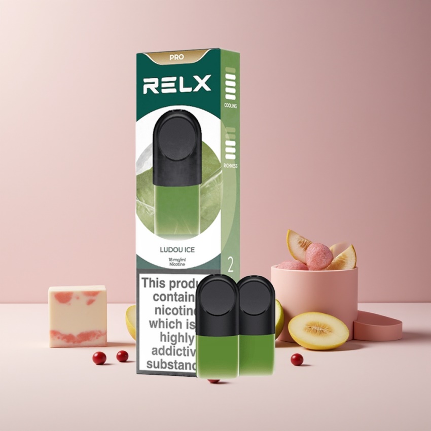 RELX Pod Pro magyar nagykereskedés Desszert-Ludou Jég – Kiváló Íz & Sima Élmény