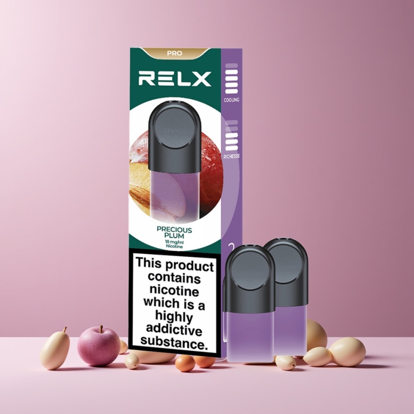 RELX Pod Pro magyar nagykereskedés – Drága Szilva Íz, 1.9 ml, Kényelmes Hőmérséklet