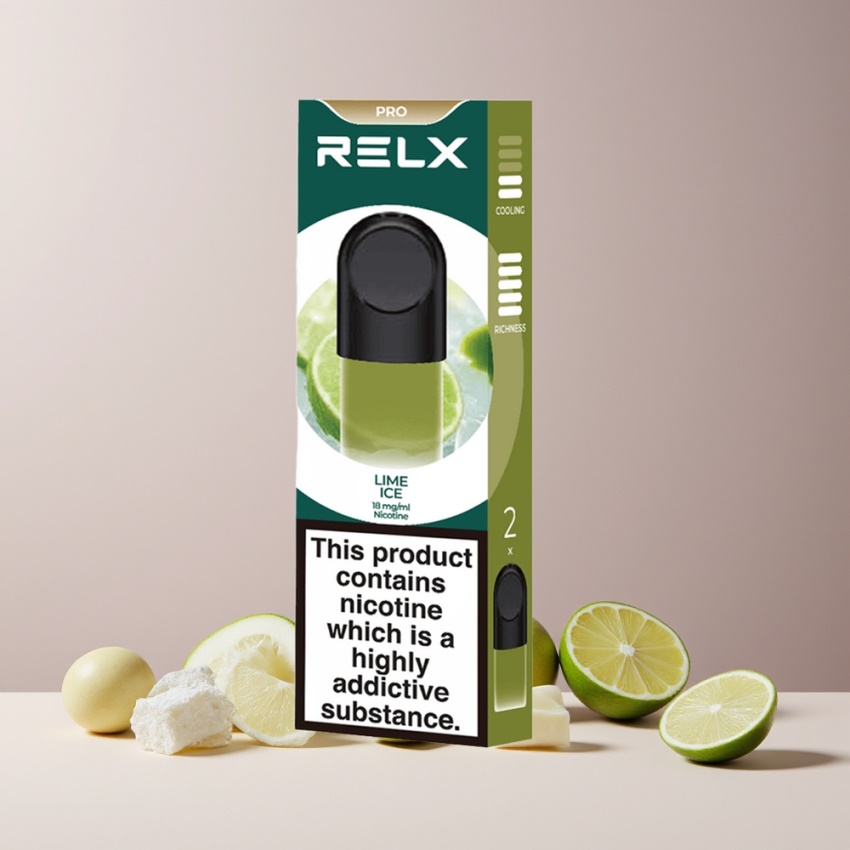 RELX Pod Pro magyar nagykereskedés Gyümölcs-Lime Jég 1.8% Nikotin Smooth