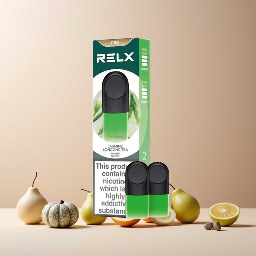 RELX Pod Pro magyar nagykereskedés – Tea-Jázmin Longjing Tea, 1.9 ml, Kiváló Íz