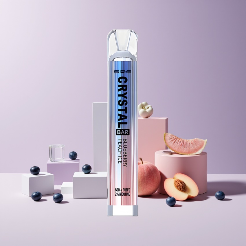 SKE Crystal BAR 600 2% Nikotin magyar nagykereskedés Áfonya-Őszibarack Jég