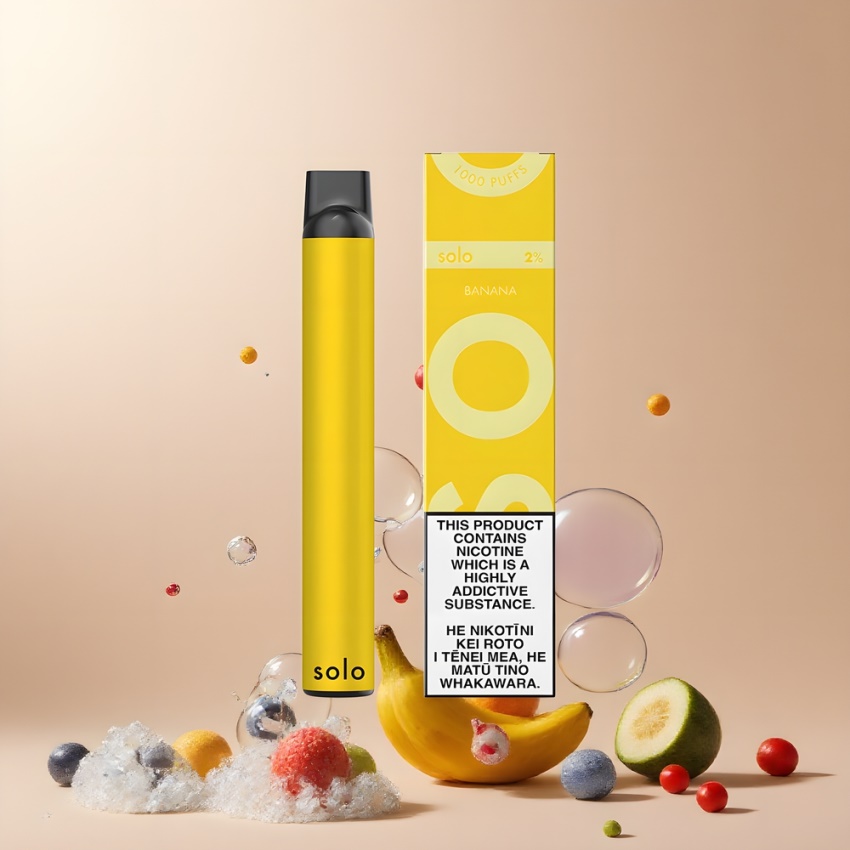 Solo 1000 Puffs Mesh Disposable Vape Banán – magyar nagykereskedés