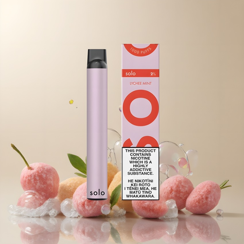 Solo 1000 Puffs Mesh Disposable Vape Lychee Menta – magyar nagykereskedés