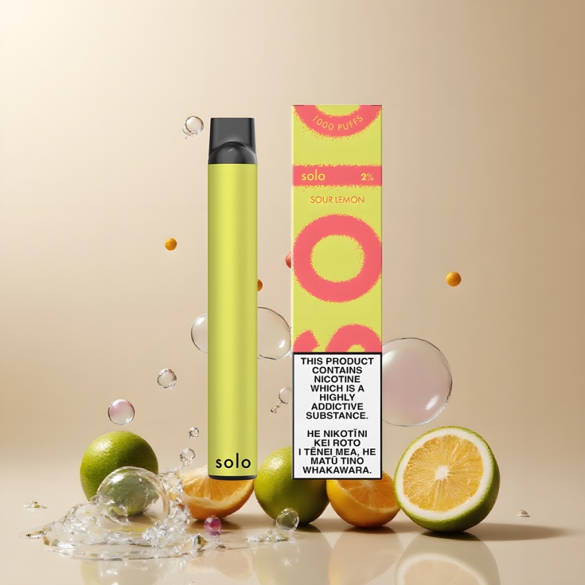 Solo 1000 Puffs Mesh Disposable Vape Savanyú Citrom magyar nagykereskedés