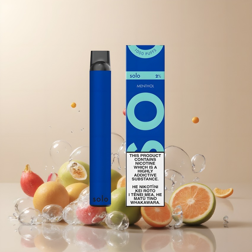Solo 1000 Puffs Mesh Magyar Nagykereskedés Mentol Eldobható E-Cigi (74 karakter)