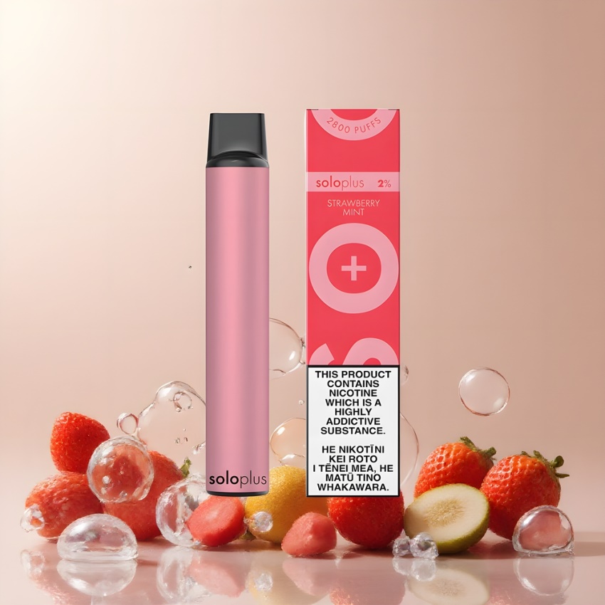 Solo Plus 2800 Puffs 6.5ml E-liquid magyar nagykereskedés Eper Menta