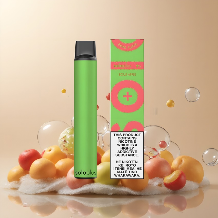 Solo Plus 2800 Puffs 6.5ml magyar nagykereskedés Savanyú Alma Disposable Vape