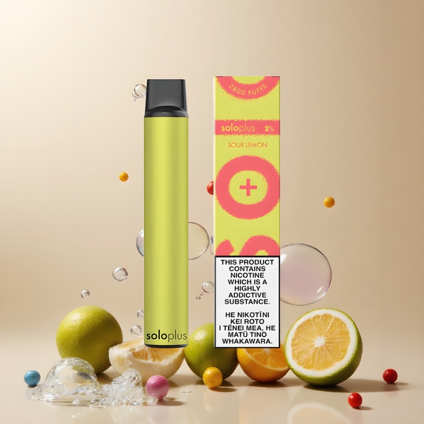 Solo Plus 2800 Puffs Mesh Coil Disposable Vape Savanyú Citrom magyar nagykereskedés