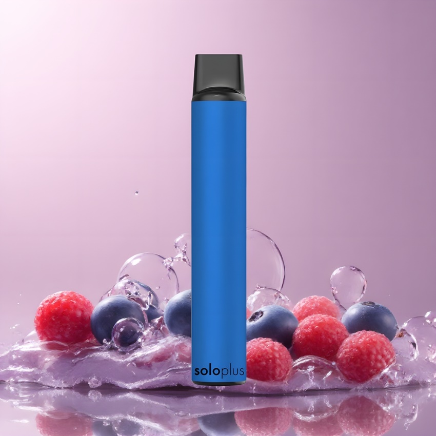 Solo Plus 2800 Puffs Mesh Coil E-liquides 6.5ml magyar nagykereskedés Áfonya Málna