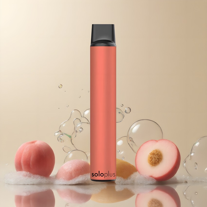 Solo Plus 2800 Puffs Mesh Coil Eldobható E-peach borsmenta magyar nagykereskedés
