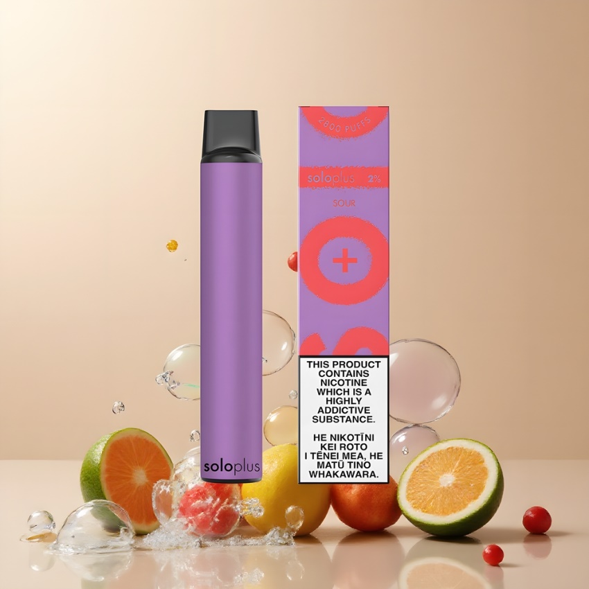 Solo Plus 2800 Puffs Mesh Coil Eldobható Vape Savanyú magyar nagykereskedés
