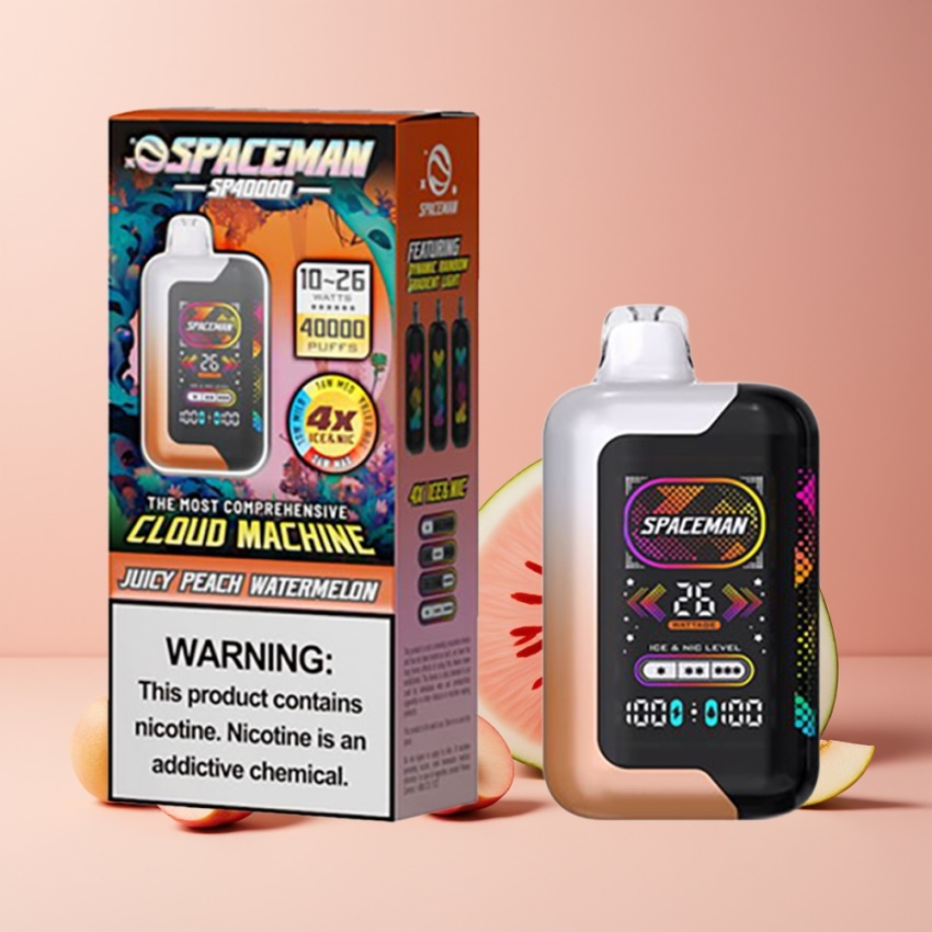SPACEMAN SP40000 Eldobható E-pipa Juicy Peach Görögdinnye 1000mAh magyar nagykereskedés