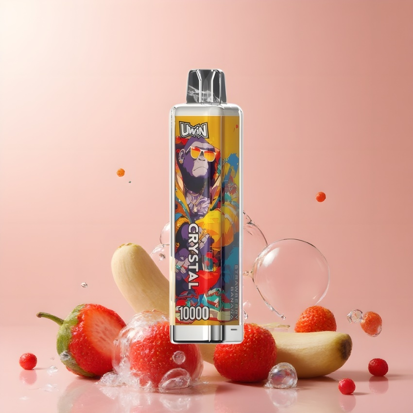 Uwin Crystal 10000 Puffs RGB Eper-Banán magyar nagykereskedés