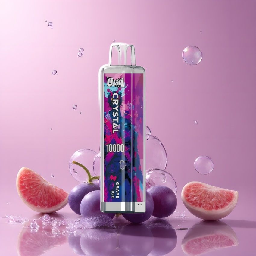 Uwin Crystal 10000 Puffs RGB Magyar Nagykereskedés Jég Szőlő
