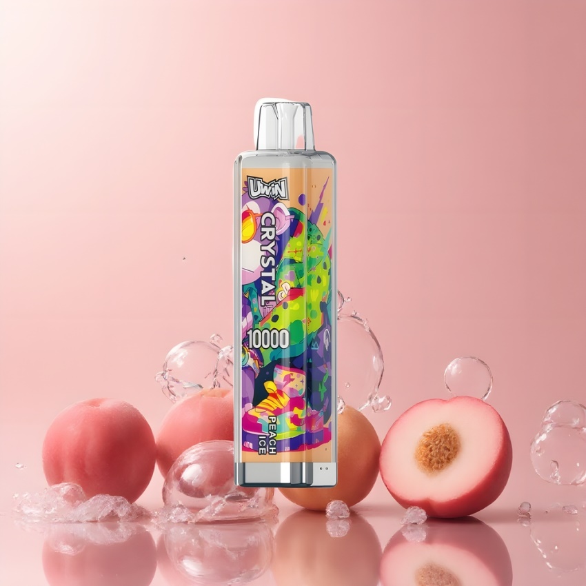 Uwin Crystal 10000 Puffs RGB Peach Jég magyar nagykereskedés