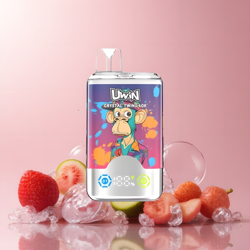 Uwin Crystal Twins 40000 Puffs magyar nagykereskedés Eper-Kiwi-Jégcsoki