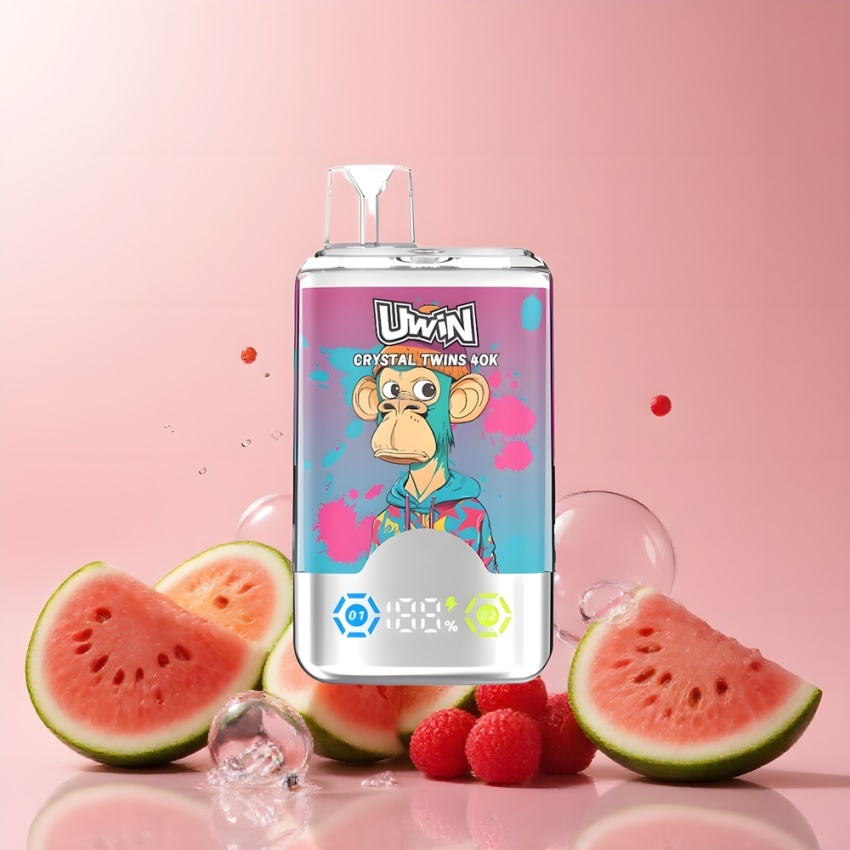 Uwin Crystal Twins 40000 Puffs magyar nagykereskedés Görögdinnye-Jég Vegyesbogyó, 32ml