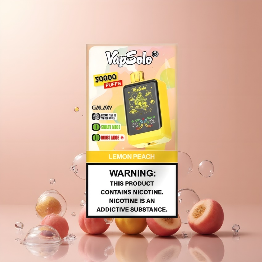 VapSolo GALAXY 30000 Puffs 850mAh magyar nagykereskedés Citrom Őszibarack
