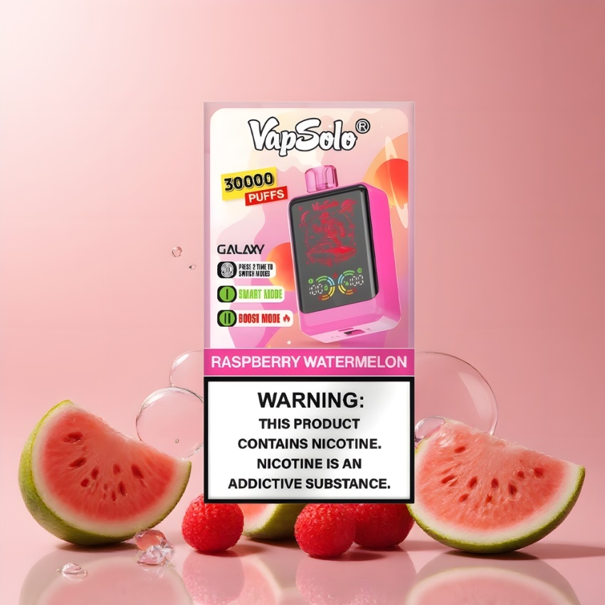 VapSolo GALAXY 30000 Puffs Magyar Nagykerskedés 850mAh Málna Görény Disposable