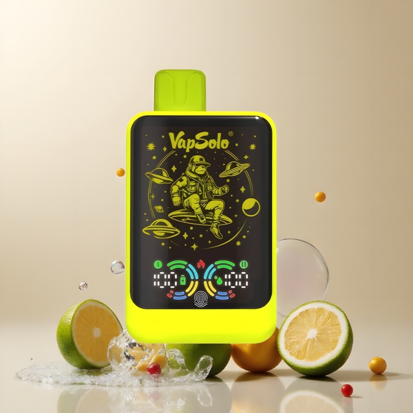 VapSolo GALAXY 30000 Puffs Type-C magyar nagykereskedés Citrom-Lime Eldobható E-Cigi