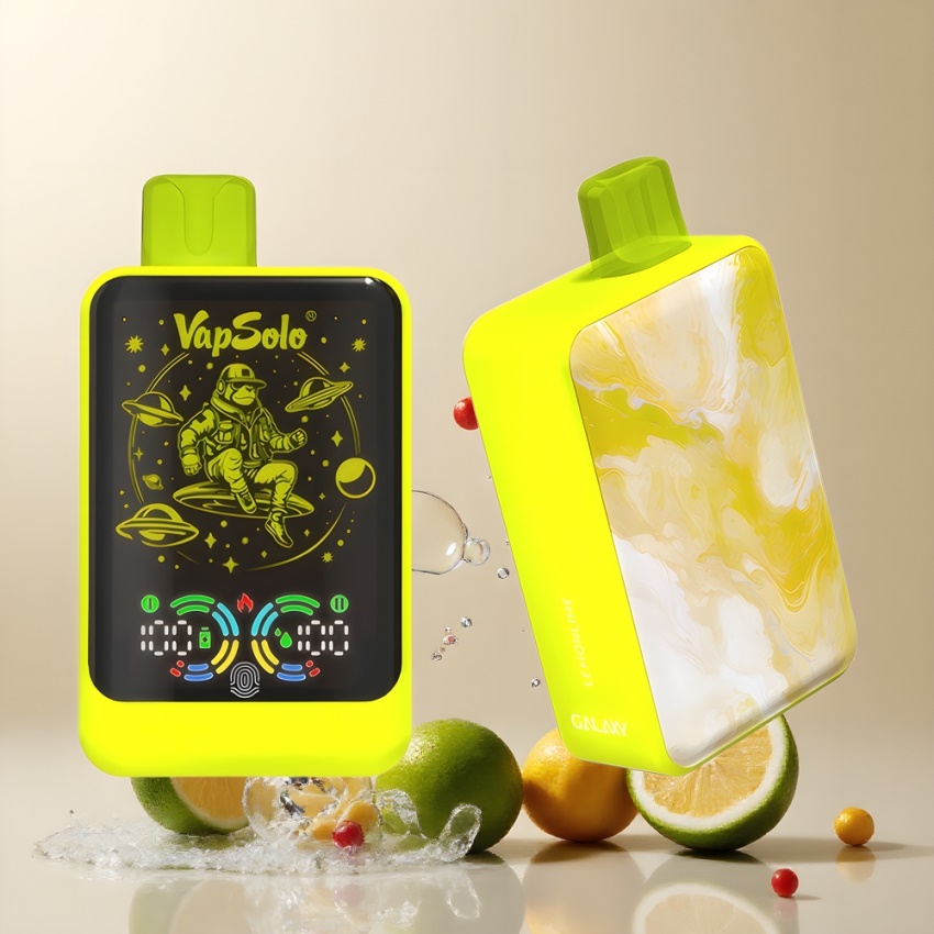 VapSolo GALAXY 30000 Puffs Type-C magyar nagykereskedés Citrom-Lime Eldobható E-Cigi