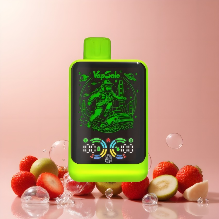 VapSolo GALAXY 30000 Pufi Eldobható Eke 40ml eper-kiwi magyar nagykereskedés