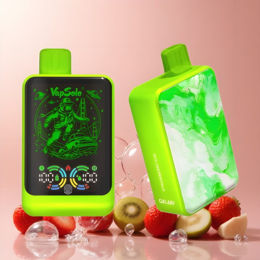 VapSolo GALAXY 30000 Pufi Eldobható Eke 40ml eper-kiwi magyar nagykereskedés