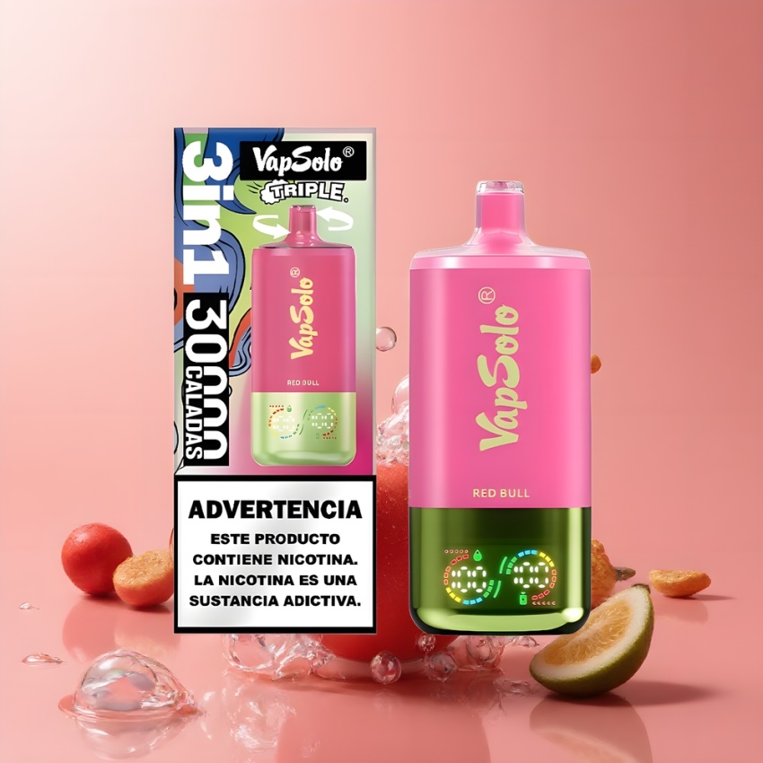 VapSolo Tripe 30000 Puffs 40ml magyar nagykereskedés Vörös Bika