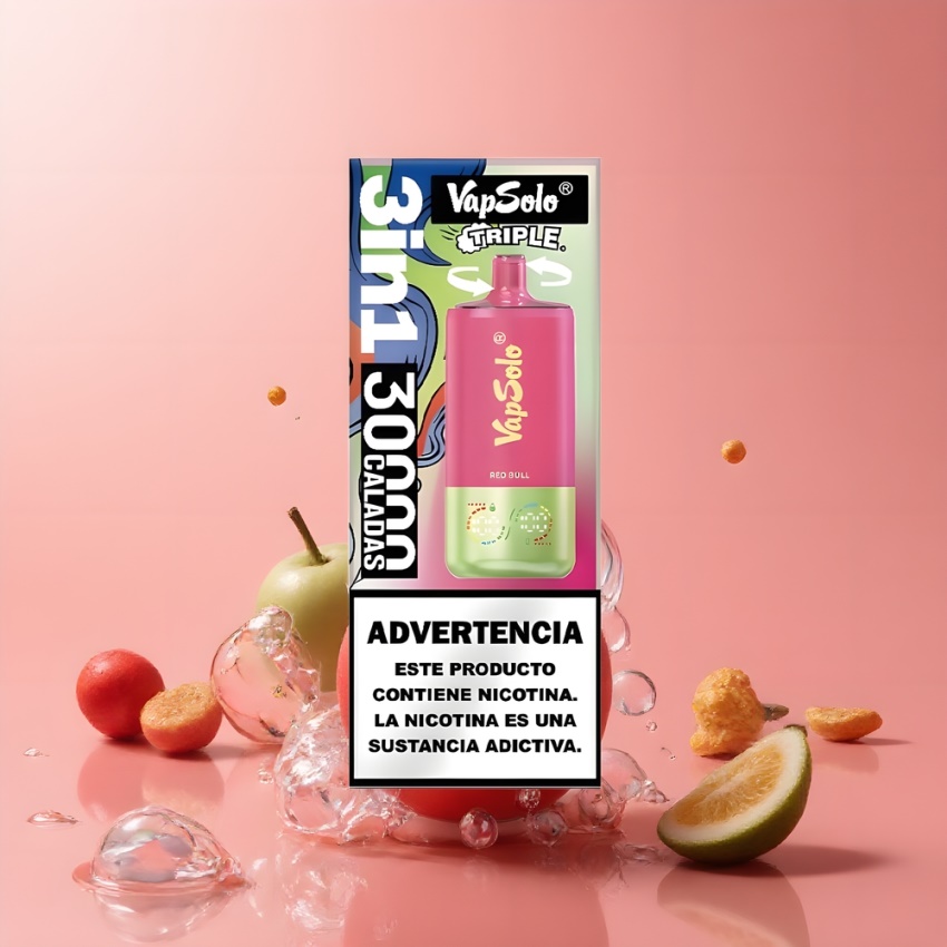 VapSolo Tripe 30000 Puffs 40ml magyar nagykereskedés Vörös Bika