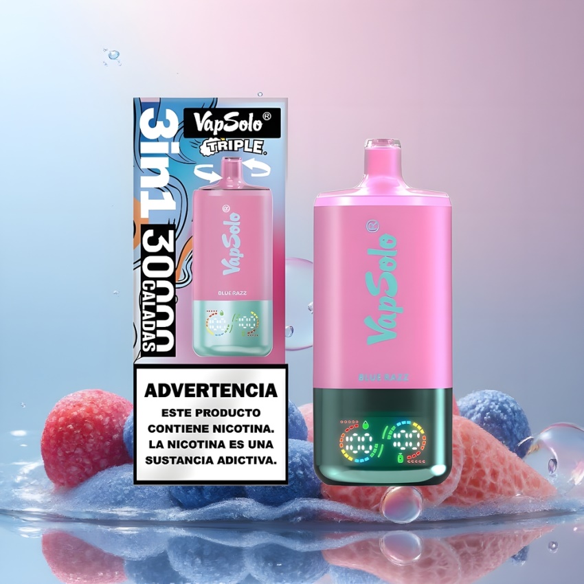 Vapsolo Tripe 30000 Puffs 40ml magyar nagykereskedés Kék Áfonya