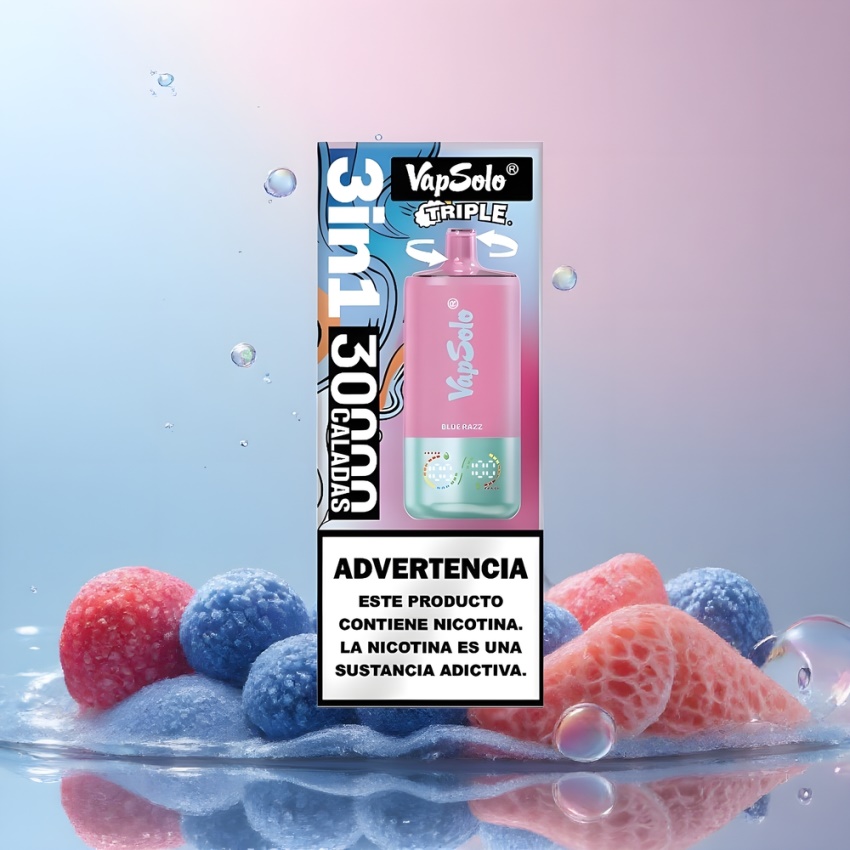 Vapsolo Tripe 30000 Puffs 40ml magyar nagykereskedés Kék Áfonya