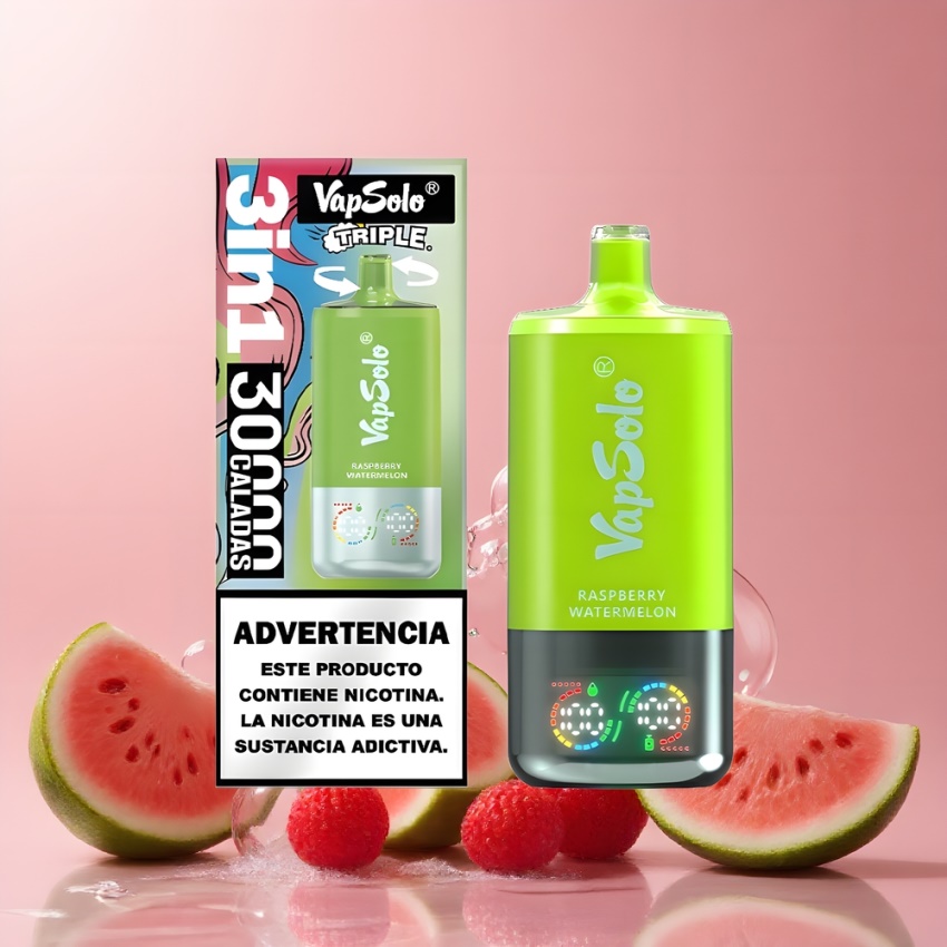 Vapsolo Tripe 30000 Puffs 40ml magyar nagykereskedés Málna Görögdinnye