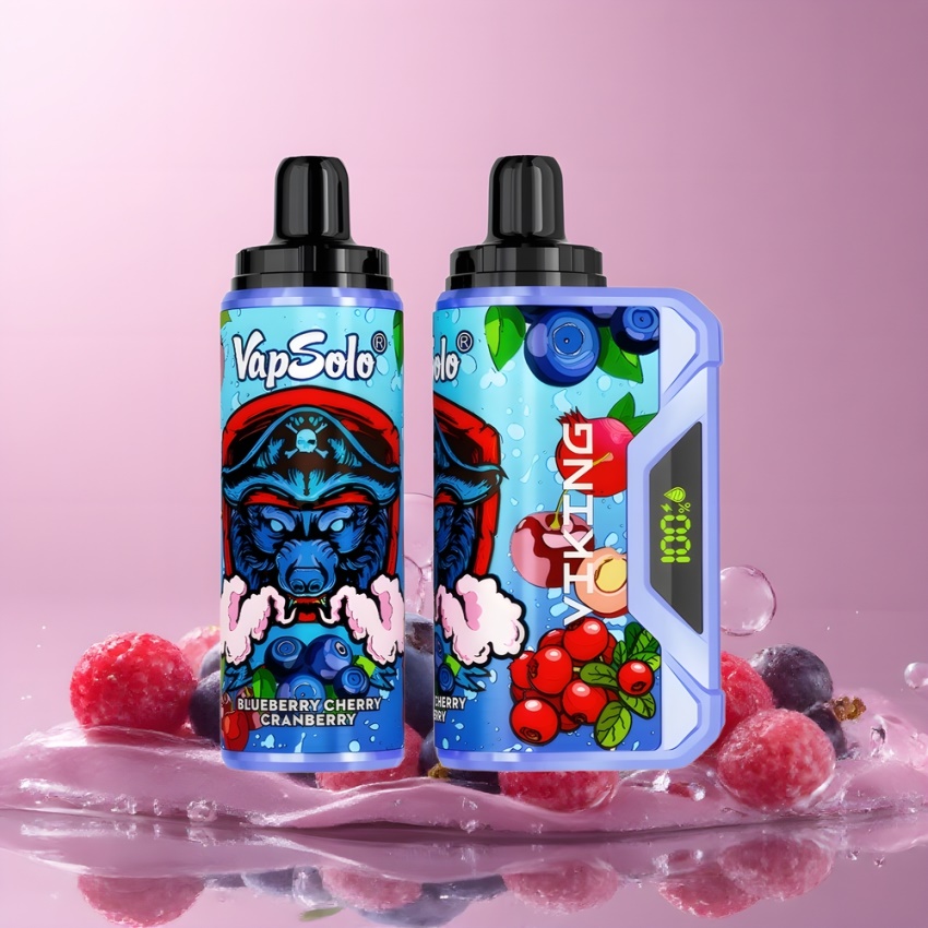 VapSolo VIKING 12000 Puffs 22ml magyar nagykereskedés Áfonya Cseresznye Áfonya