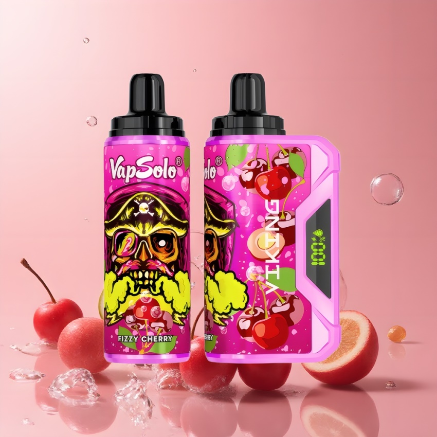 VapSolo VIKING 12000 Puffs magyar nagykereskedés Type-C Fizzy Cseresznye