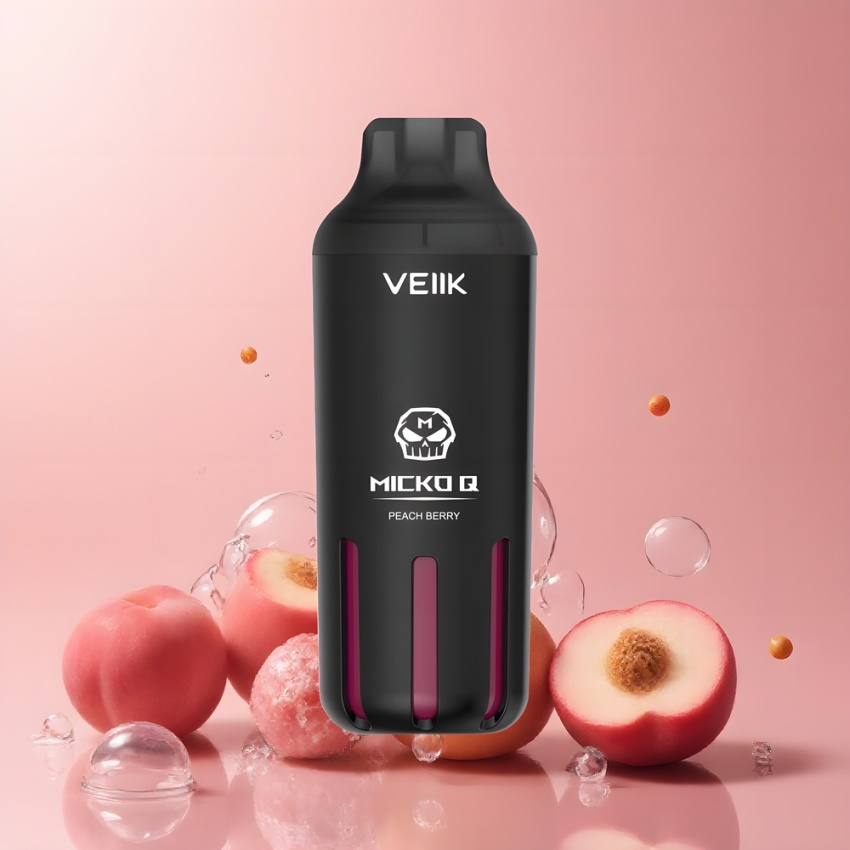 VEIIK MICKO Q 5500 Puffs 15ml magyar nagykereskedés Őszibarack-Bogyó