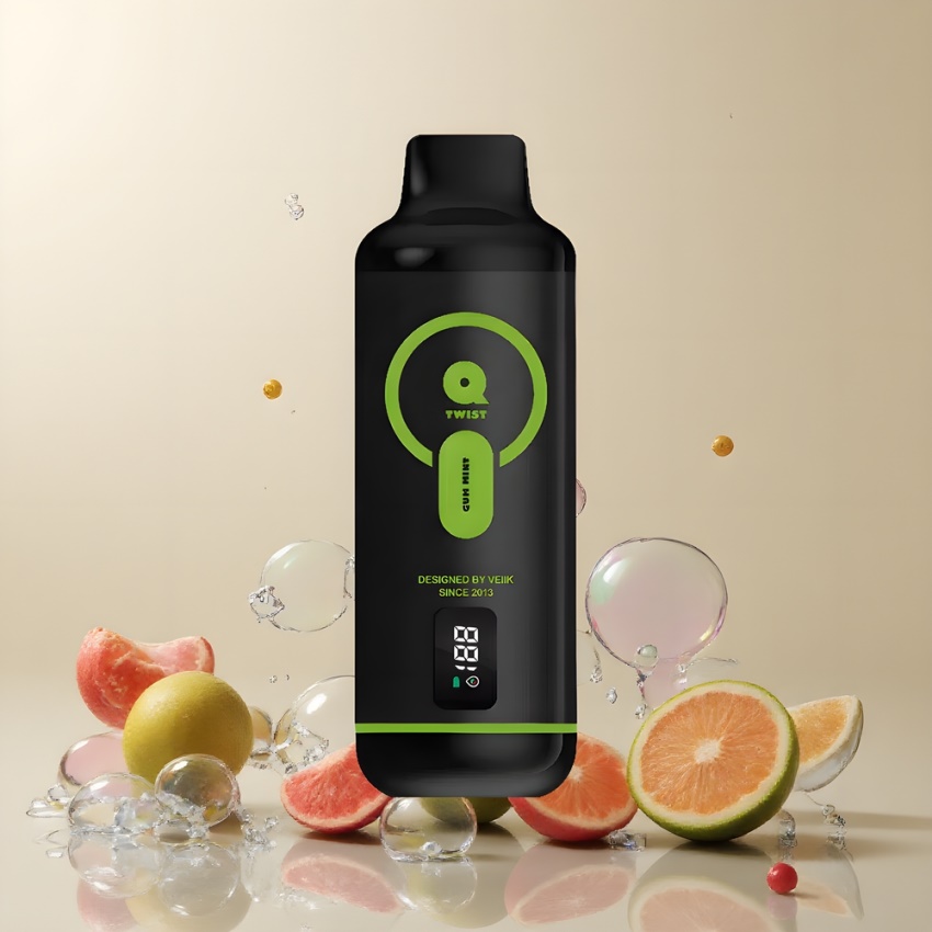 VEIIK MICKO Q TWIST 12000 Puffs Eldobható Vape Krémes Menta, 1.1ohm Mesh magyar nagykereskedés