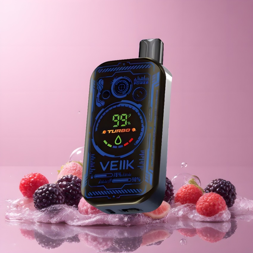 VEIIK SPACE MIST 25000 Puffs DUAL MESH magyar nagykereskedés Feketeáfonya Jég