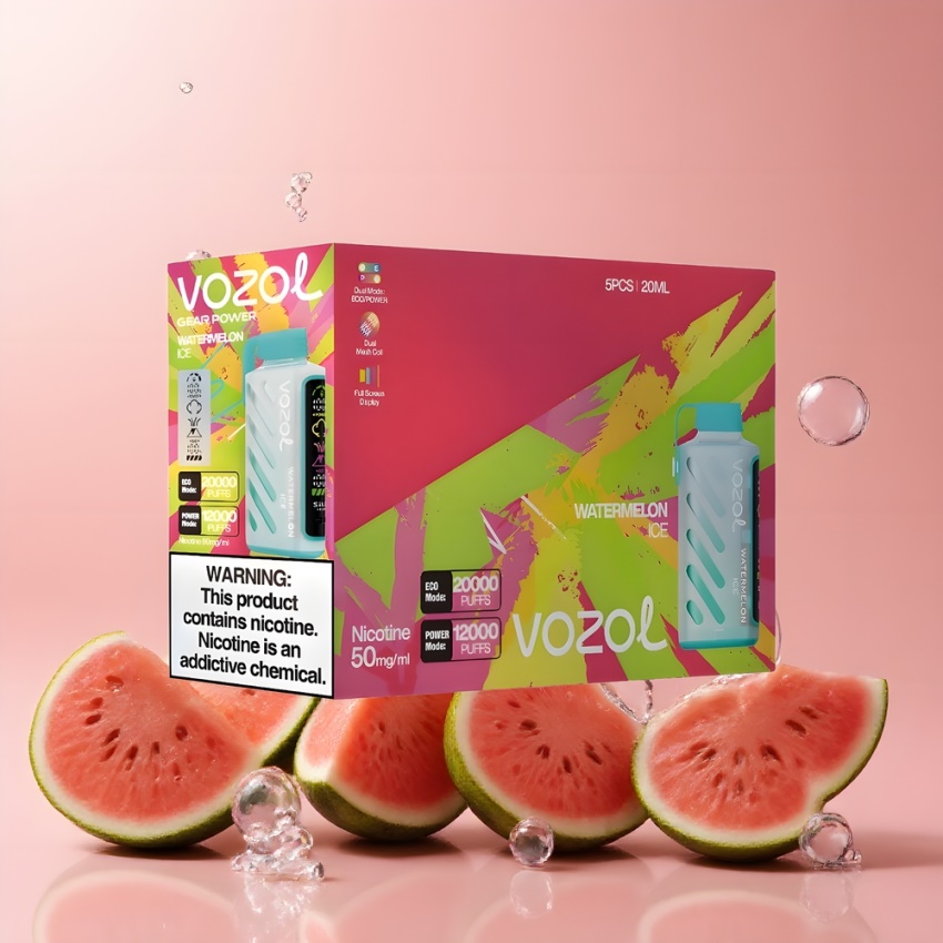 VOZOL Gear Power 20000 Puffs Dual Mesh Coil magyar nagykereskedés Görögdinnye Jég