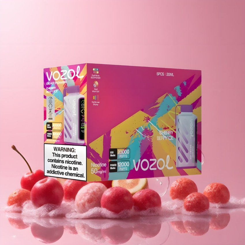 VOZOL Gear Power 20000 Puffs Dual Mesh magyar nagykereskedés Cseresznye-Áfonya Jég