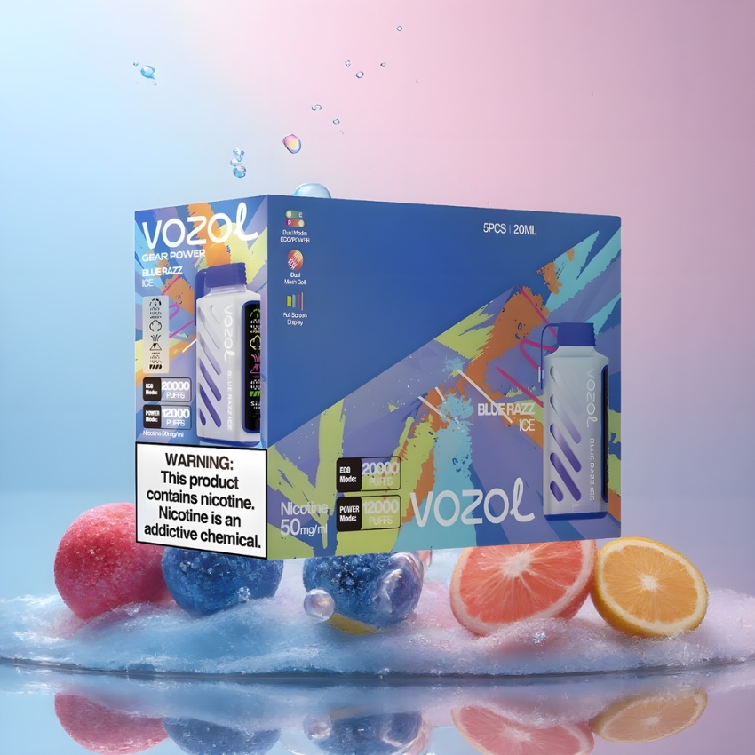 VOZOL Gear Power 20000 Puffs Dual Mesh magyar nagykereskedés Kék Áfonya Jég