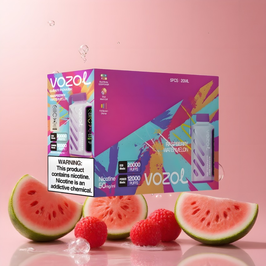 VOZOL Gear Power 20000 Puffs Dual Mesh magyar nagykereskedés Málna Görögdinnye