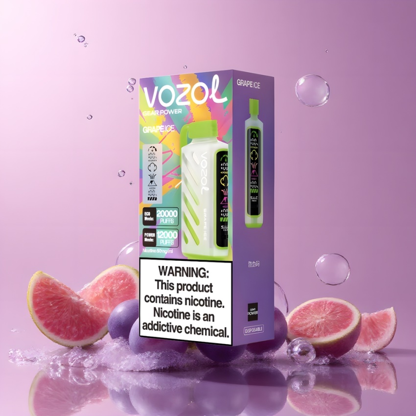 VOZOL Gear Power 20000 Puffs magyar nagykereskedés S.i.L.C. Tech Szőlő Jég