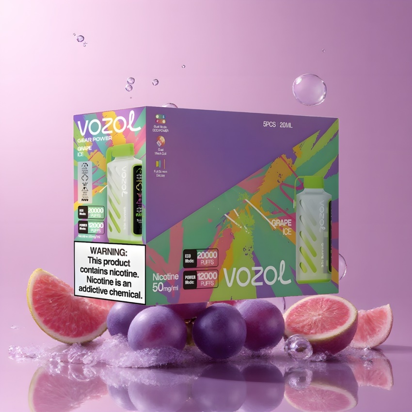 VOZOL Gear Power 20000 Puffs magyar nagykereskedés S.i.L.C. Tech Szőlő Jég