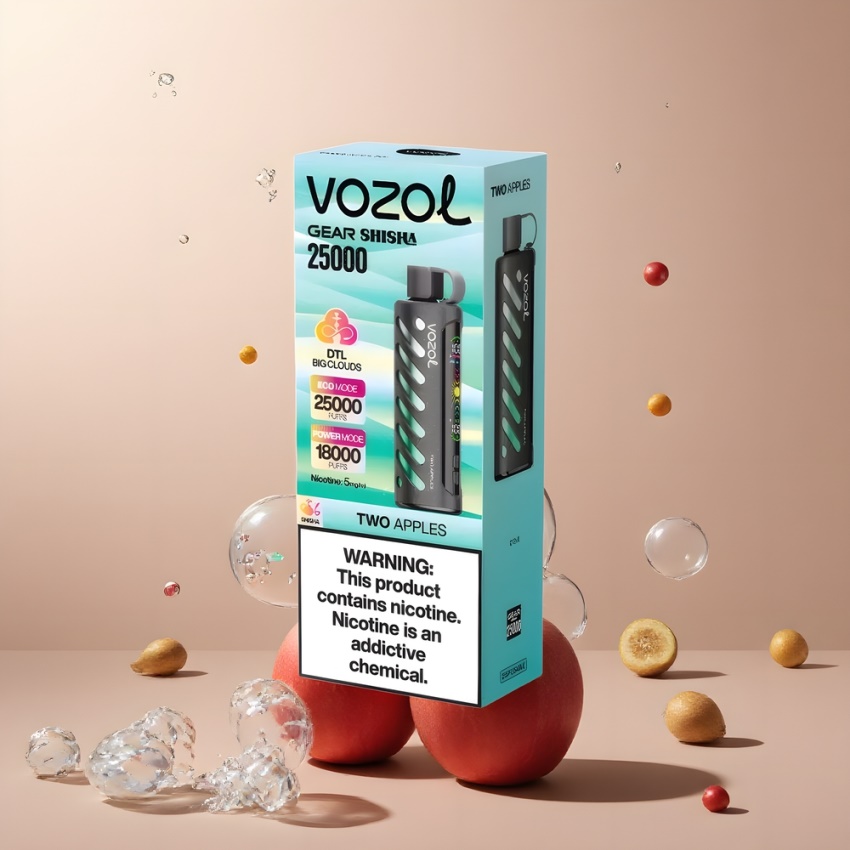 VOZOL Gear Shisha 25000 Puffs Dual Mesh Két Alma magyar nagykereskedés