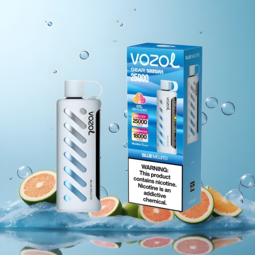 VOZOL Gear Shisha 25000 Puffs Dual Mesh magyar nagykereskedés Kék Mojito
