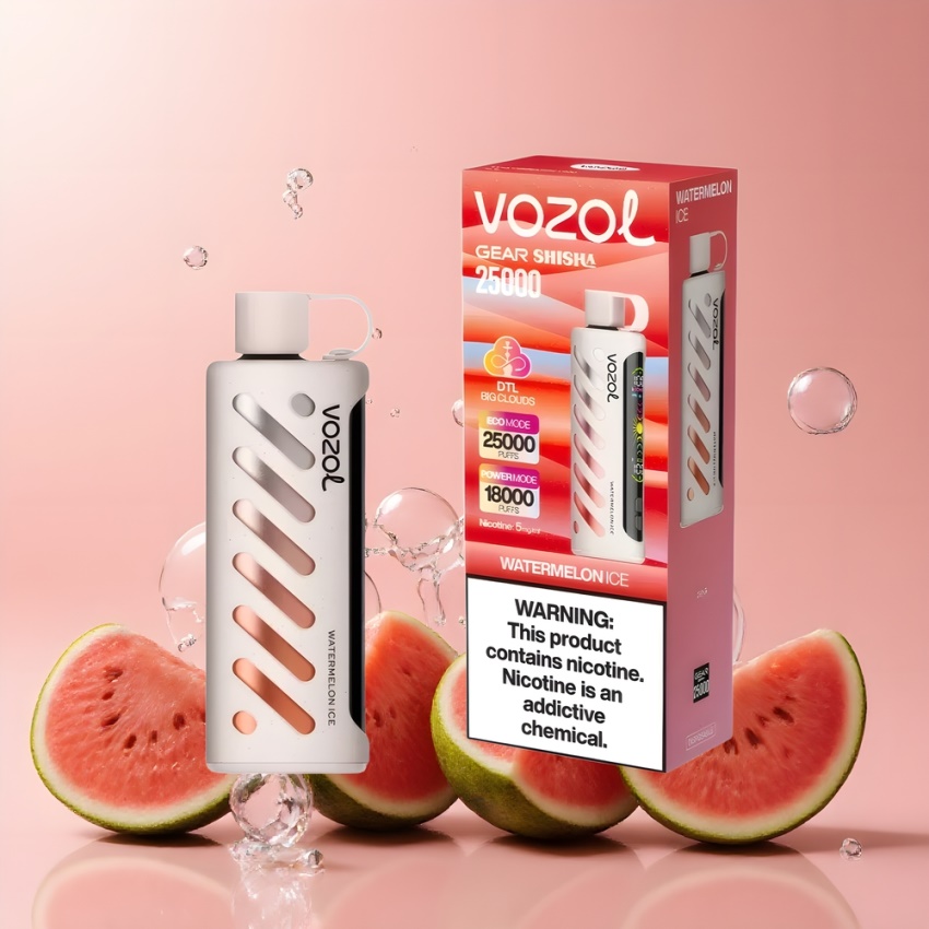 VOZOL Gear Shisha 25000 Puffs S.i.L.C Tech görögdinnye jég magyar nagykereskedés